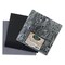 Mosaic Mercantile Opalescent Glass Pack - Black and Grey, 8" x 8", Pkg of 3